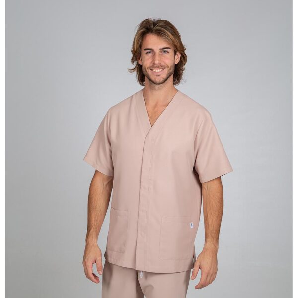 BLUSA HOMBRE PABLO GARYS en microfibra antibacteriana, ideal para hospitales y clínicas