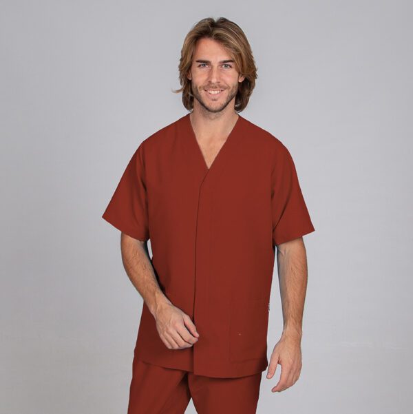 BLUSA HOMBRE PABLO GARYS en microfibra antibacteriana, ideal para hospitales y clínicas