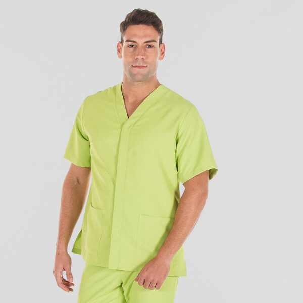 BLUSA HOMBRE PABLO GARYS en microfibra antibacteriana, ideal para hospitales y clínicas