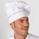 Gorro Chef Blanco Vivo con vivo marino.