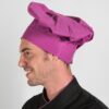 Gorro Chef con Velcro en color malva.