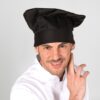 Gorro Chef con Velcro en color negro.