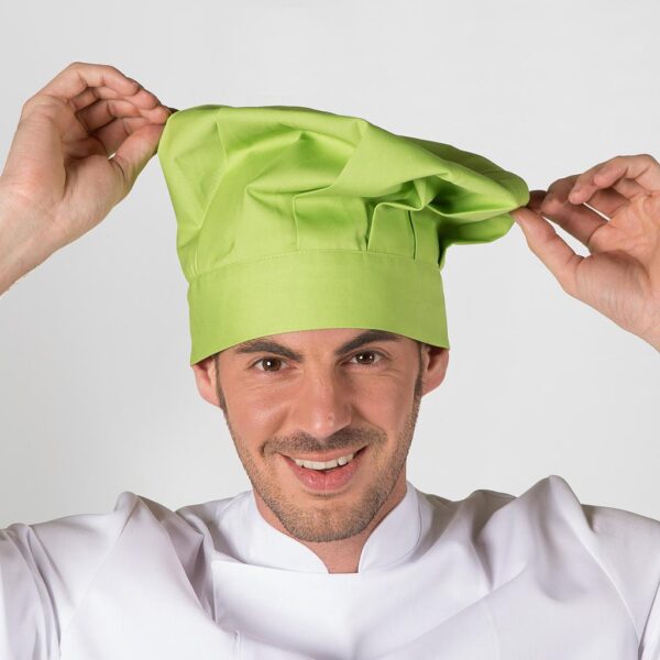 Gorro Chef con Velcro en color pistacho.