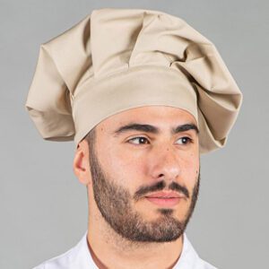 Gorro Chef Reciclado Klopman en color arena.