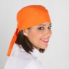 Gorro Pirata Liso en color naranja.